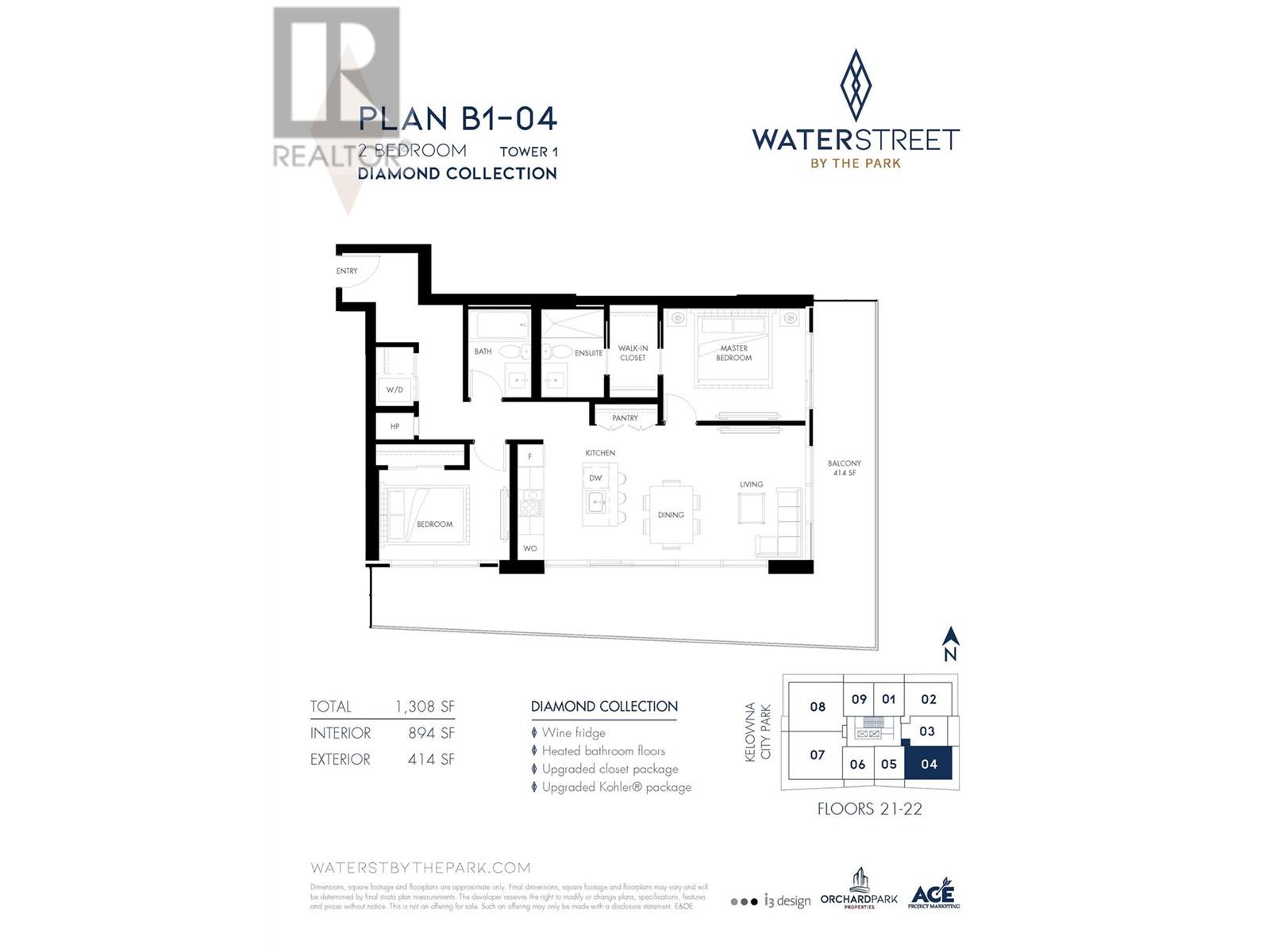 238 Leon Avenue Unit# 2104, Kelowna, British Columbia  V1Y 6H9 - Photo 11 - 10328462